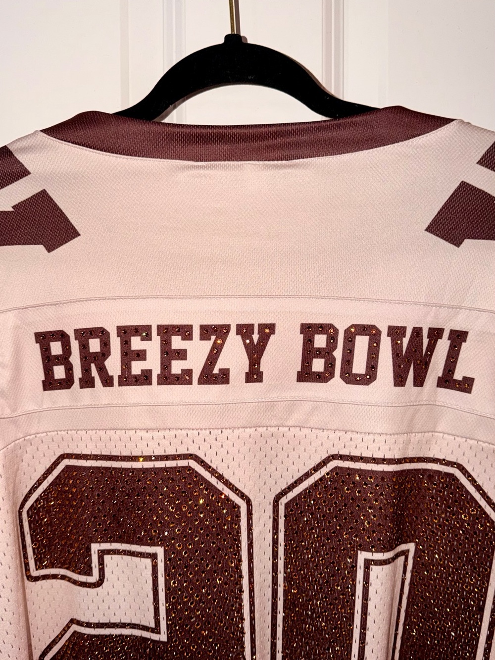 CUSTOM Men’s Chris Brown Jersey - Tan/Brown